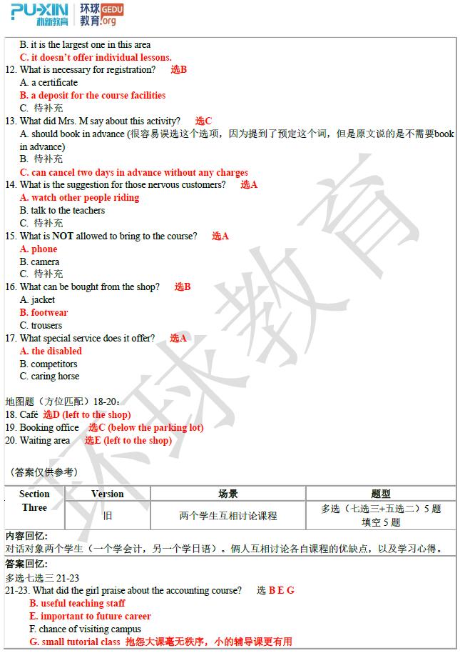 2019年2月16日雅思听力机经